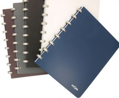 A5 Exec Notebook with White 5x5 Squared Pages