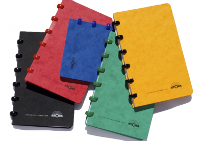 A6 6-Disc Traditional Pocket Notebook with White Blank Pages