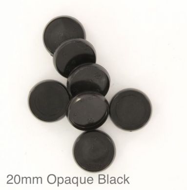 20mm Opaque Black Binding Disc