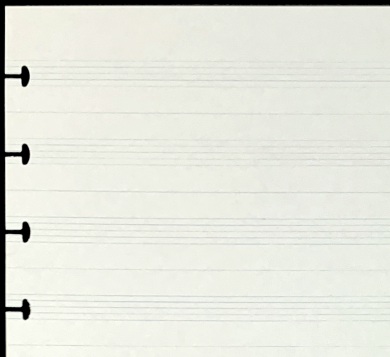 A4 Refill Music on White Paper
