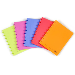 Techno Notebooks - Bright Translucent Covers with Matching Disks